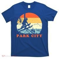 Ski Park City Utah Vintage Snow Skiing Vacation Meaningful Gift T-Shirt thumb 0