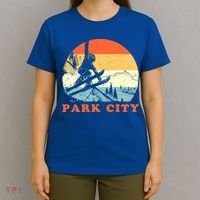 Ski Park City Utah Vintage Snow Skiing Vacation Meaningful Gift T-Shirt thumb 4