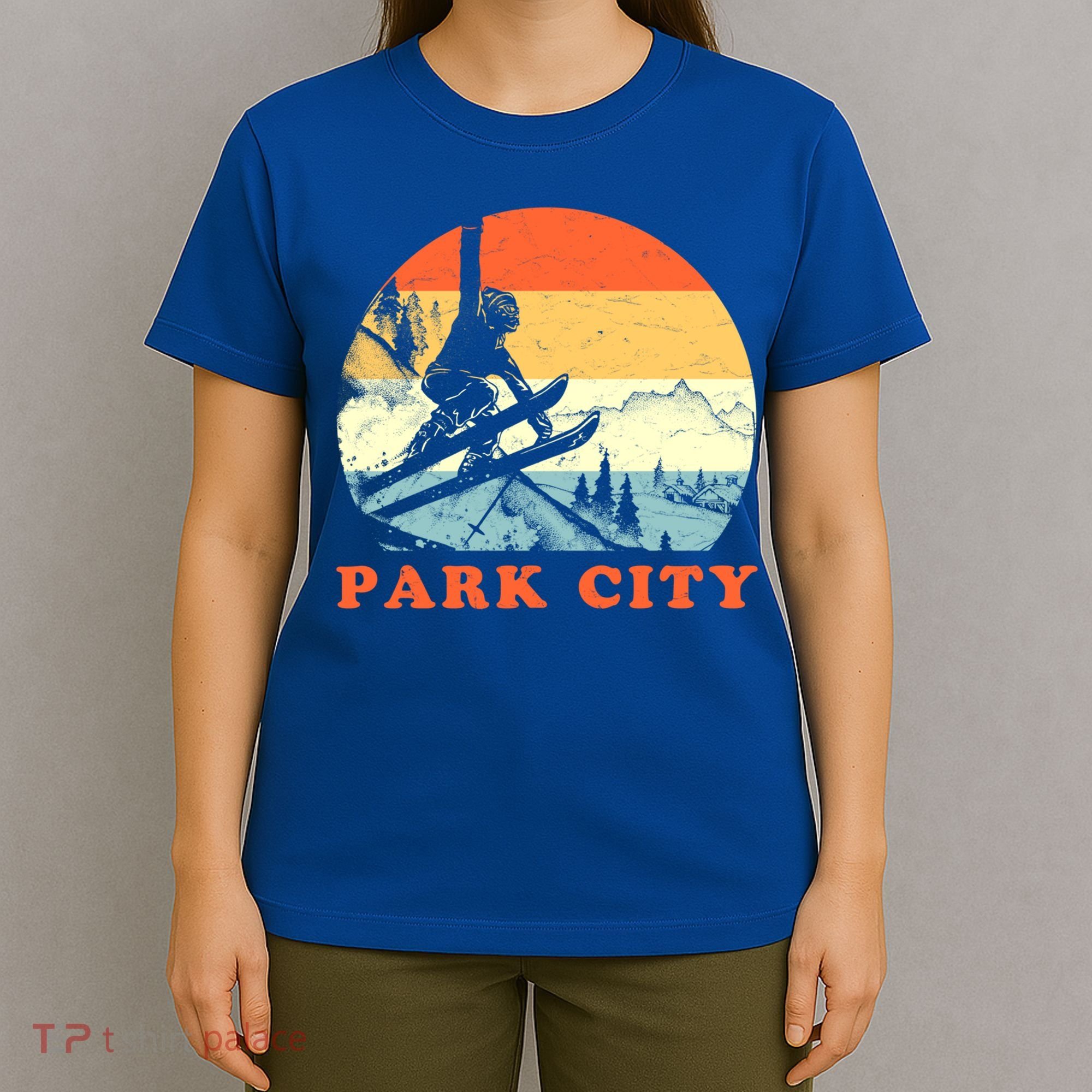 Ski Park City Utah Vintage Snow Skiing Vacation Meaningful Gift T-Shirt