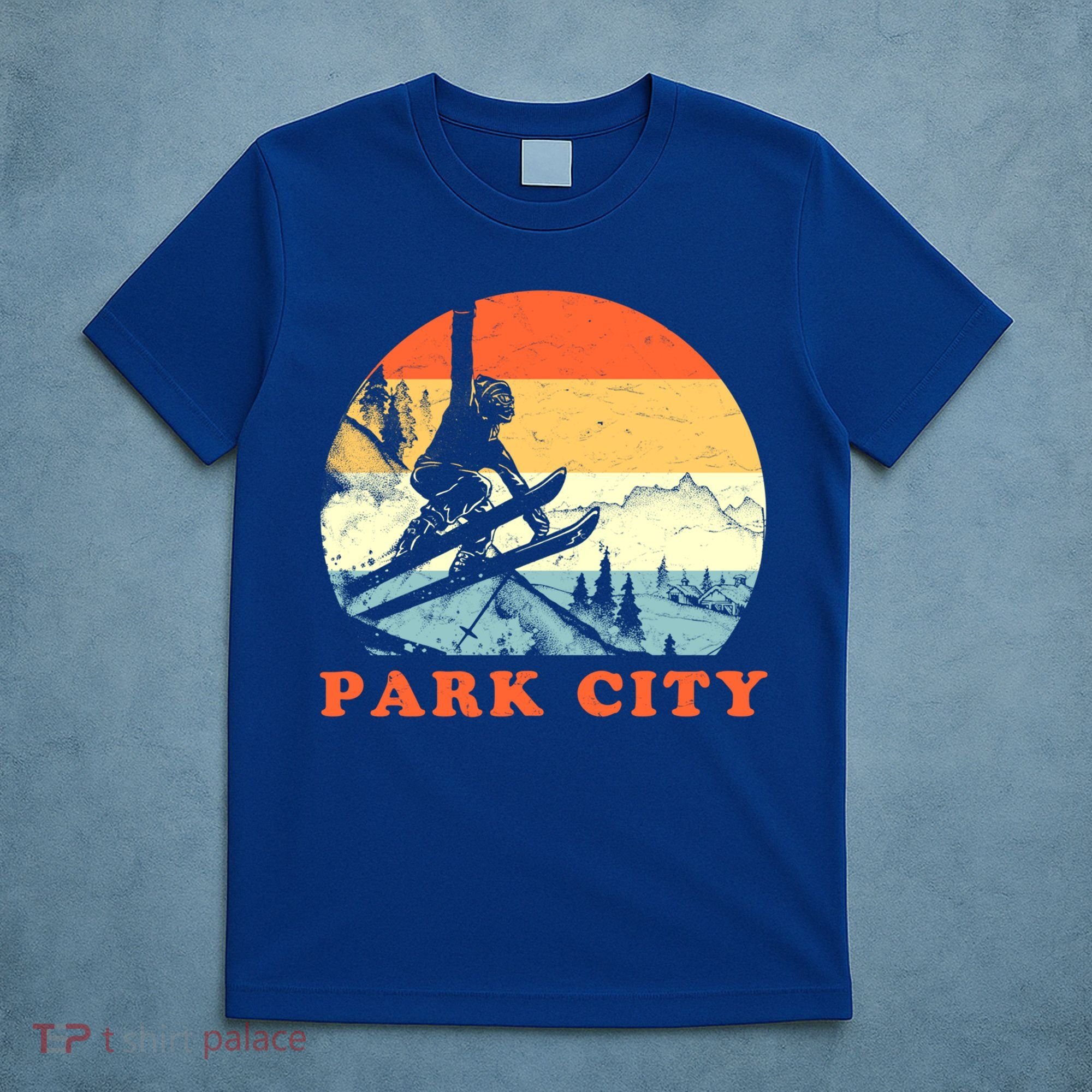 Ski Park City Utah Vintage Snow Skiing Vacation Meaningful Gift T-Shirt