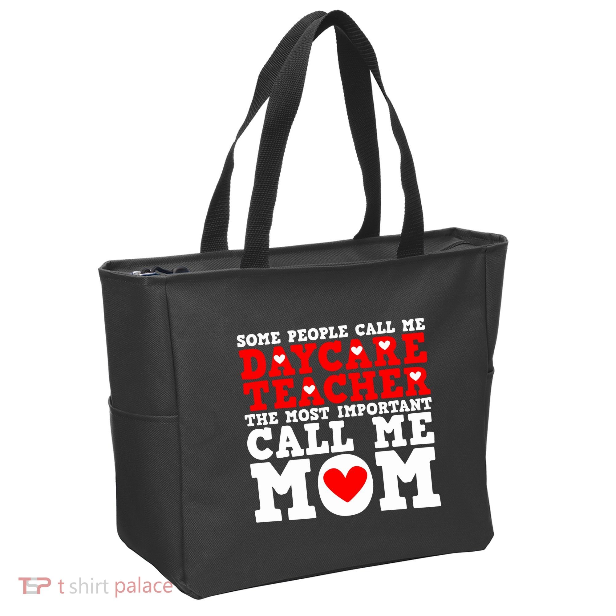 Some People Call Me Daycare Teacher Back To School Gift Tote Bag