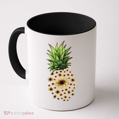 Sunflower Pineapple Cute Coffee Mug