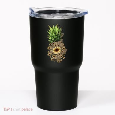 Sunflower Pineapple Cute Tumbler