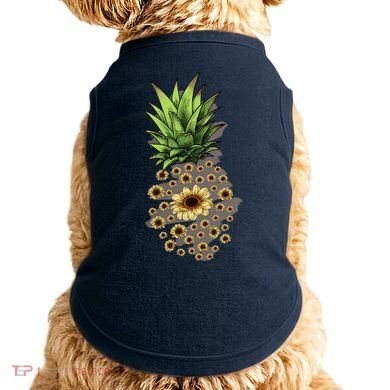 Sunflower Pineapple Cute Doggie Tank