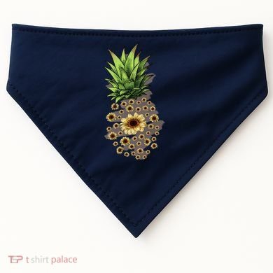 Sunflower Pineapple Cute USA-Made Doggie Bandana