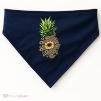 Sunflower Pineapple Cute USA-Made Doggie Bandana thumb 0