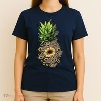 Sunflower Pineapple Cute T-Shirt thumb 4