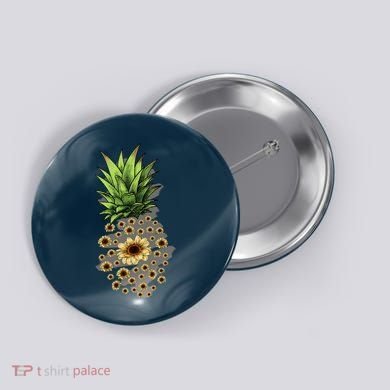 Sunflower Pineapple Cute Button