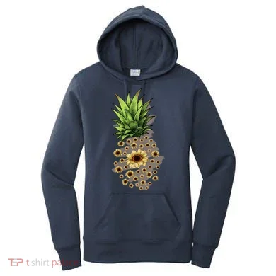 Sunflower Pineapple Cute Women's Hoodie