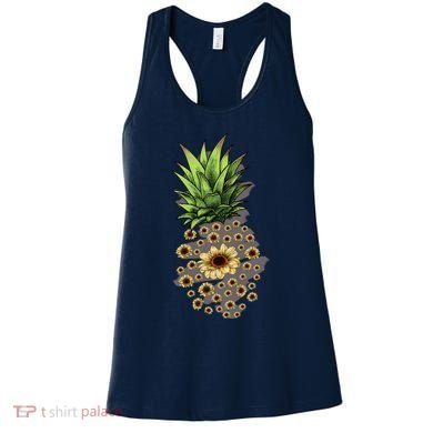 Sunflower Pineapple Cute Women's Tank Top