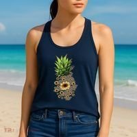 Sunflower Pineapple Cute Women's Tank Top thumb 2