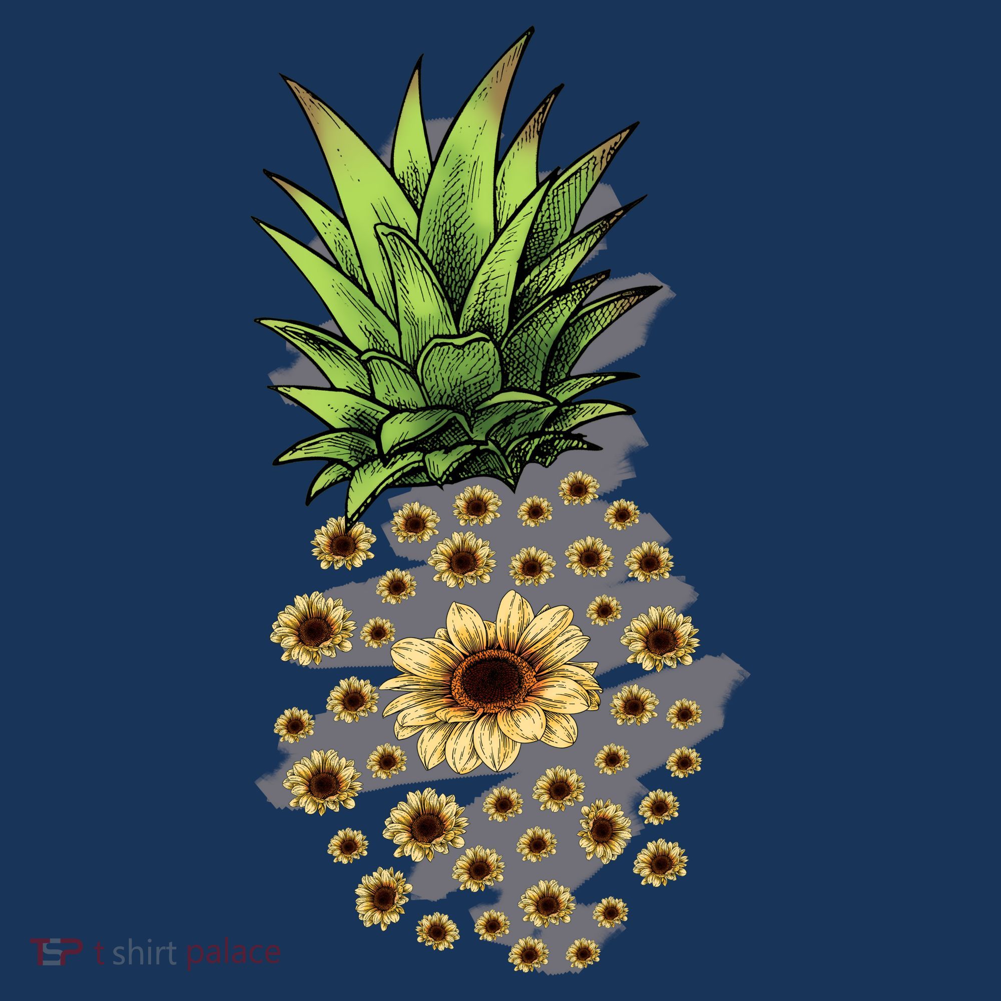 Sunflower Pineapple Cute Baby Bodysuit