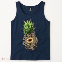 Sunflower Pineapple Cute Tank Top thumb 2