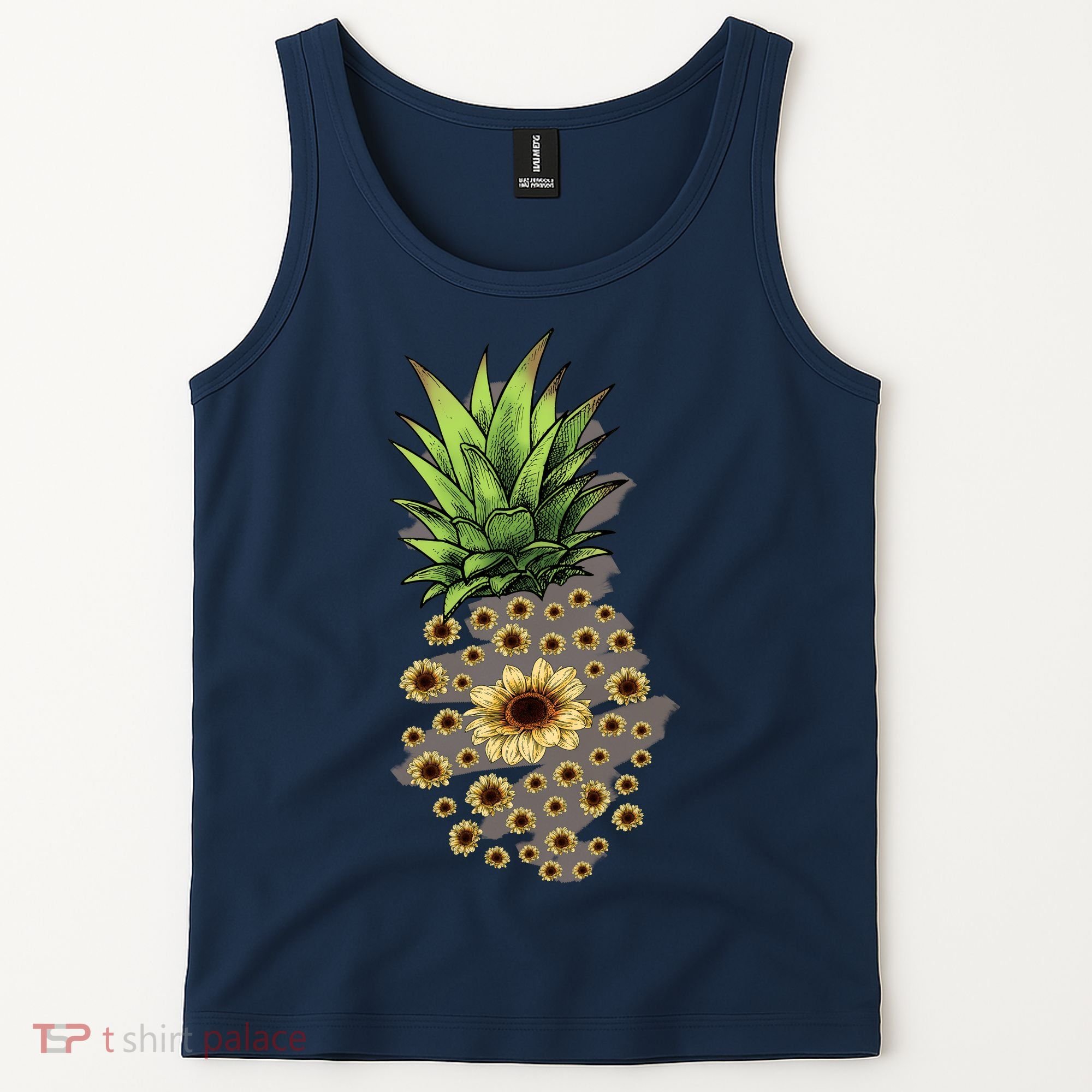 Sunflower Pineapple Cute Tank Top