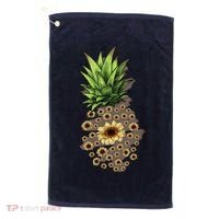 Sunflower Pineapple Cute Golf Towel thumb 0