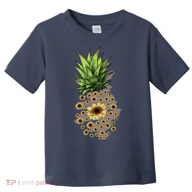 Sunflower Pineapple Cute Toddler T-Shirt