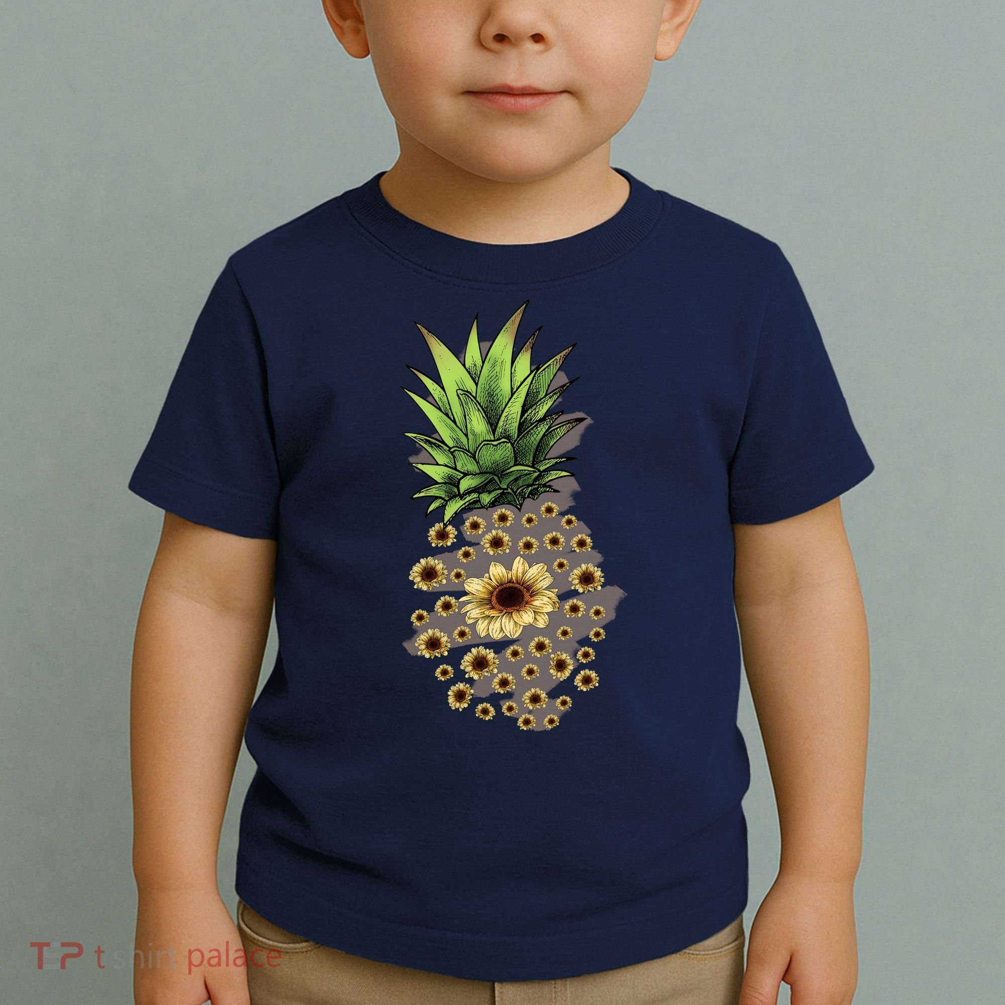 Sunflower Pineapple Cute Toddler T-Shirt
