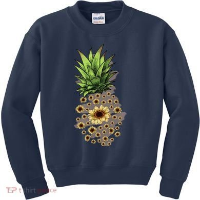 Sunflower Pineapple Cute Kids Sweatshirt