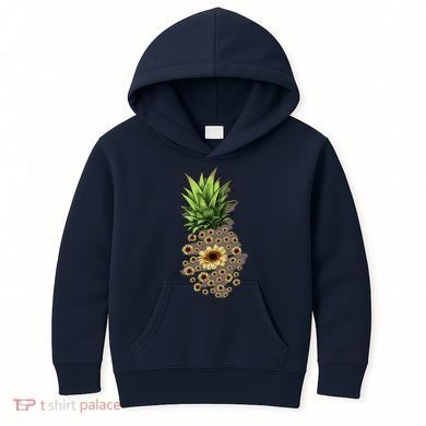Sunflower Pineapple Cute Kids Hoodie
