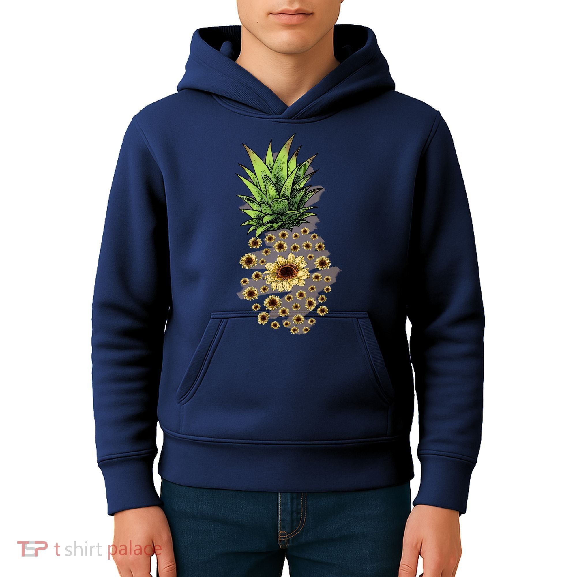 Sunflower Pineapple Cute Kids Hoodie
