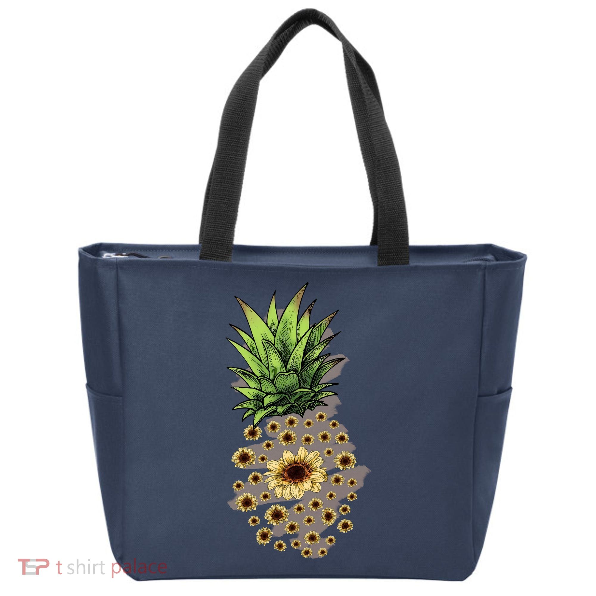 Sunflower Pineapple Cute Tote Bag
