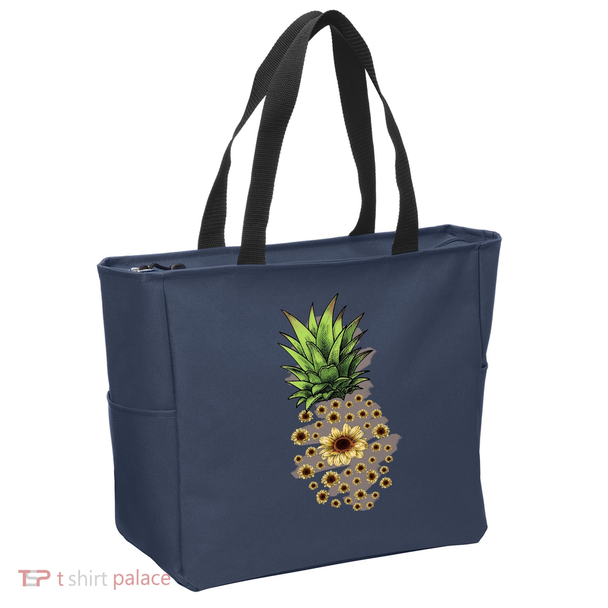 Sunflower Pineapple Cute Tote Bag