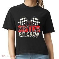 Sister Pit Crew Race Car Lover Racing Family Matching Funny Comfort Colors Boxy T-Shirt thumb 0