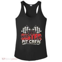 Sister Pit Crew Race Car Lover Racing Family Matching Funny Ladies PosiCharge Competitor Racerback Tank thumb 0