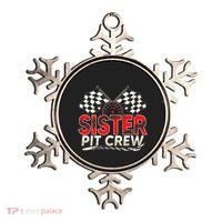 Sister Pit Crew Race Car Lover Racing Family Matching Funny Ornament thumb 0