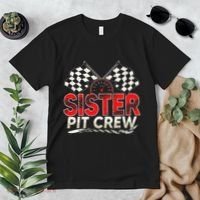 Sister Pit Crew Race Car Lover Racing Family Matching Funny Premium T-Shirt thumb 2