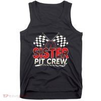 Sister Pit Crew Race Car Lover Racing Family Matching Funny Tank Top thumb 0