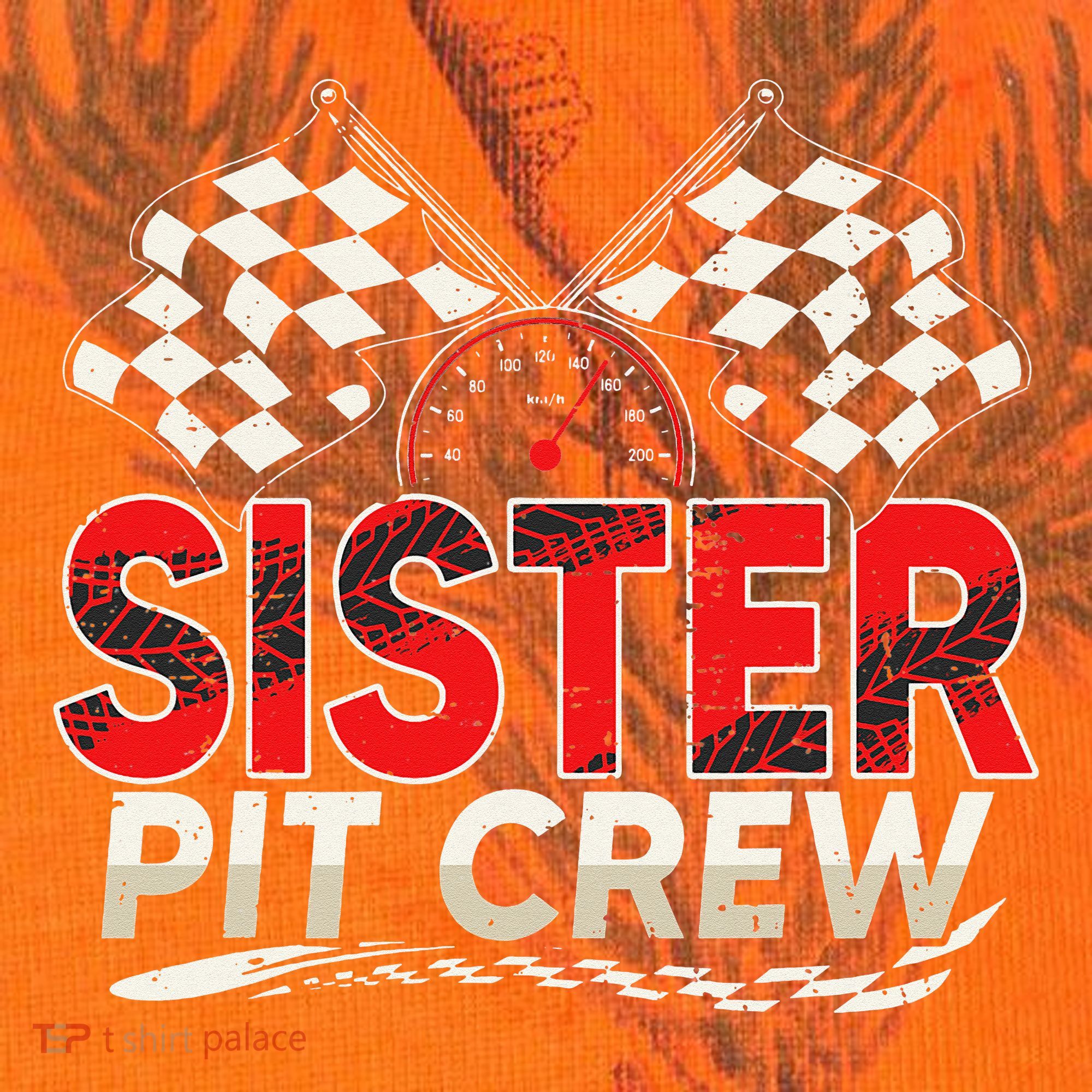 Sister Pit Crew Race Car Lover Racing Family Matching Funny Kati Licensed 12" Camo Cuffed Beanie