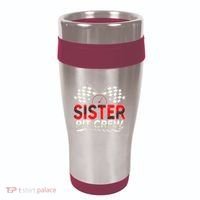 Sister Pit Crew Race Car Lover Racing Family Matching Funny 16oz Travel Tumbler thumb 0