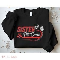 Sister Pit Crew Race Car Birthday Party Racing Family Sweatshirt thumb 2