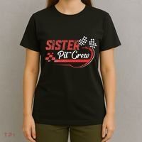 Sister Pit Crew Race Car Birthday Party Racing Family T-Shirt thumb 4