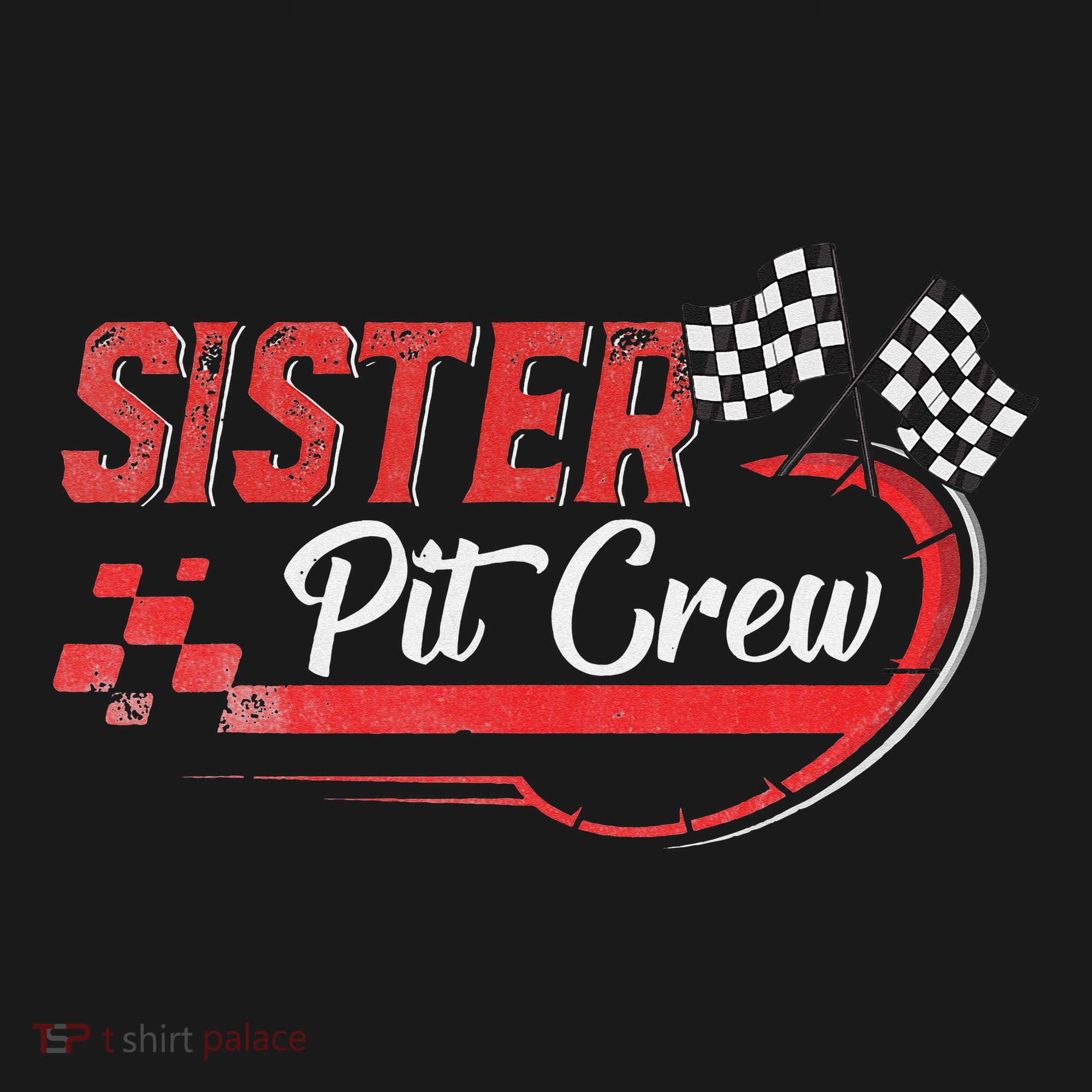 Sister Pit Crew Race Car Birthday Party Racing Family Mousepad