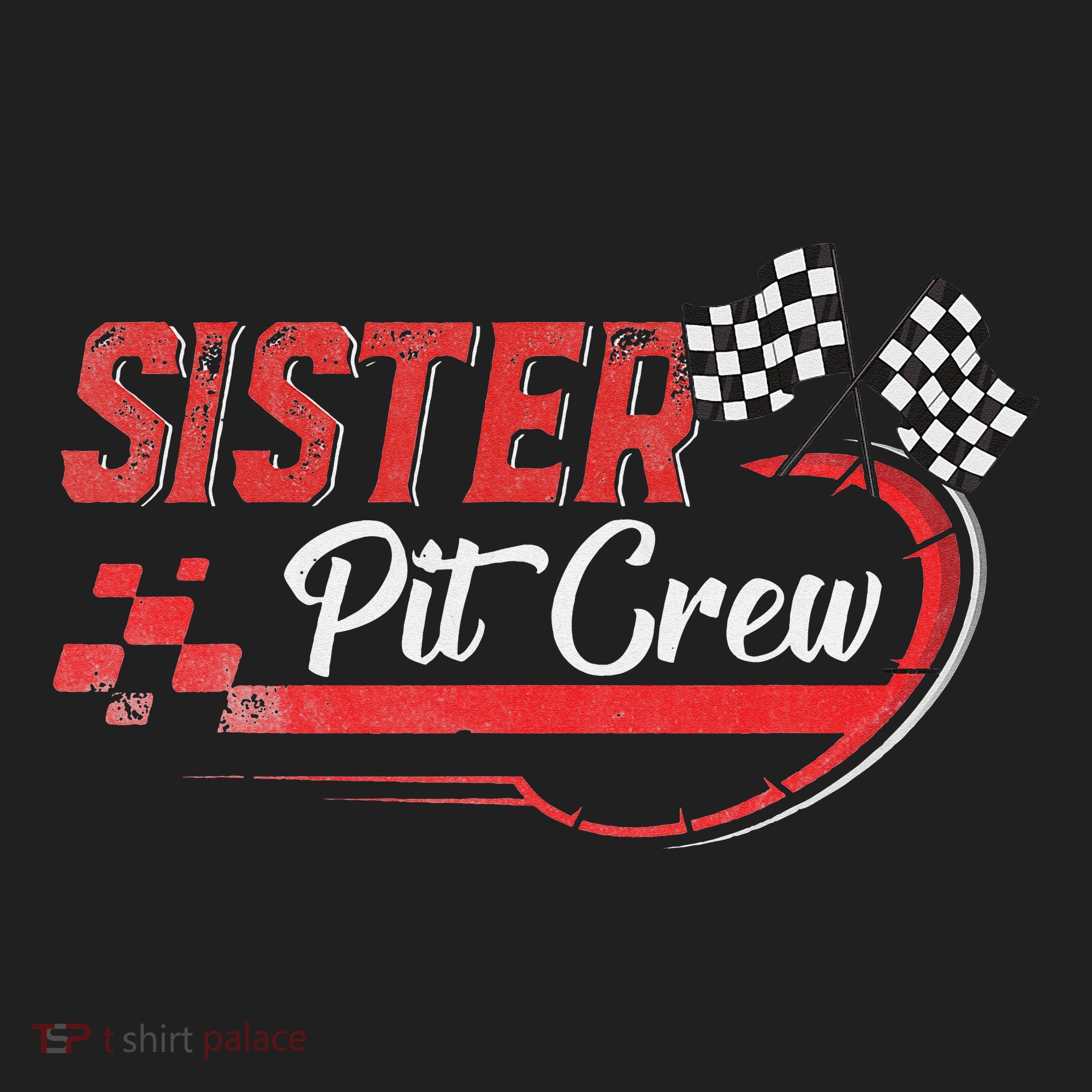 Sister Pit Crew Race Car Birthday Party Racing Family Kids Plaid Pajama Set