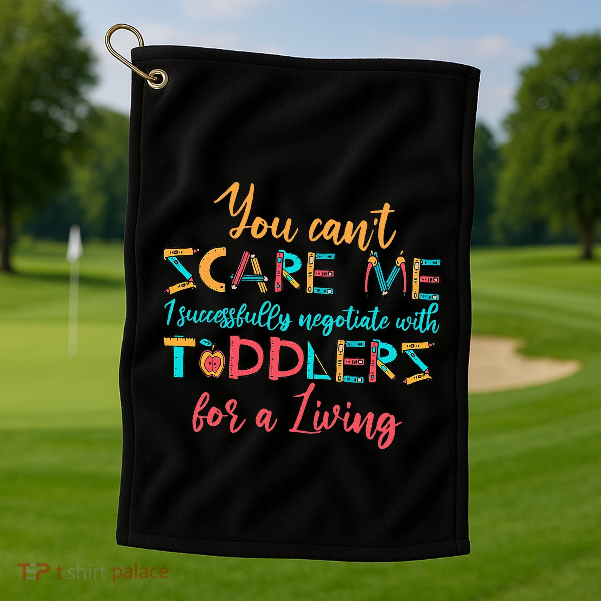 School Provider Child Care Daycare Teacher Golf Towel