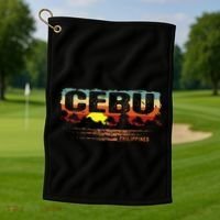 Sunset Philippines Cebu Golf Towel thumb 1