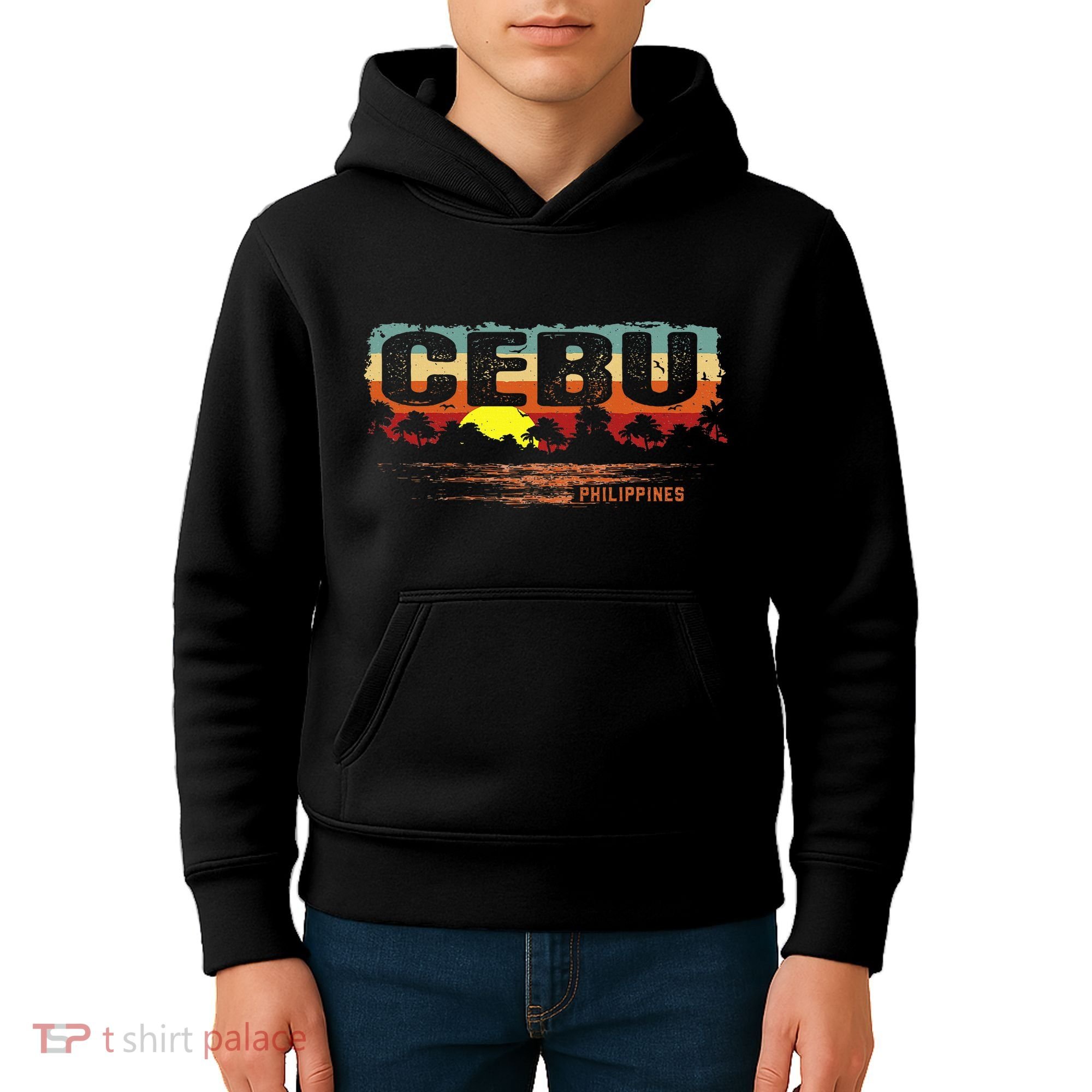 Sunset Philippines Cebu Kids Hoodie