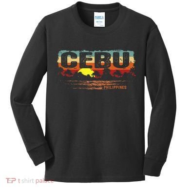 Sunset Philippines Cebu Kids Long Sleeve Shirt