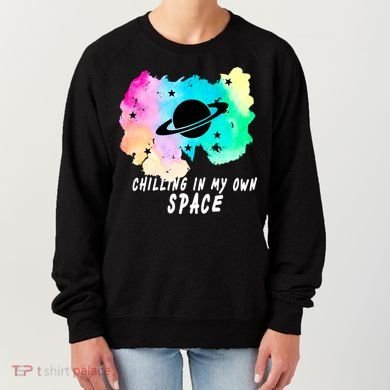 Space Planets Celestial UFO Universe Galaxy Stars Saturn Sky Women's Sweatshirt