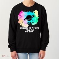 Space Planets Celestial UFO Universe Galaxy Stars Saturn Sky Women's Sweatshirt thumb 0