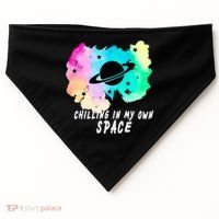 Space Planets Celestial UFO Universe Galaxy Stars Saturn Sky USA-Made Doggie Bandana thumb 0