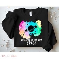 Space Planets Celestial UFO Universe Galaxy Stars Saturn Sky Sweatshirt thumb 2