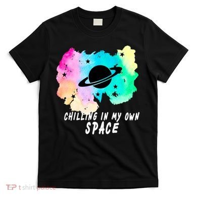Space Planets Celestial UFO Universe Galaxy Stars Saturn Sky T-Shirt