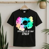 Space Planets Celestial UFO Universe Galaxy Stars Saturn Sky T-Shirt thumb 2