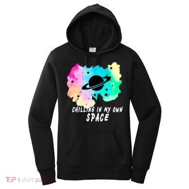 Space Planets Celestial UFO Universe Galaxy Stars Saturn Sky Women's Hoodie