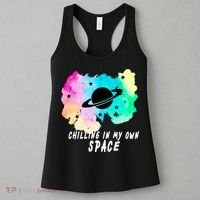 Space Planets Celestial UFO Universe Galaxy Stars Saturn Sky Women's Tank Top thumb 3