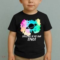Space Planets Celestial UFO Universe Galaxy Stars Saturn Sky Toddler T-Shirt thumb 2